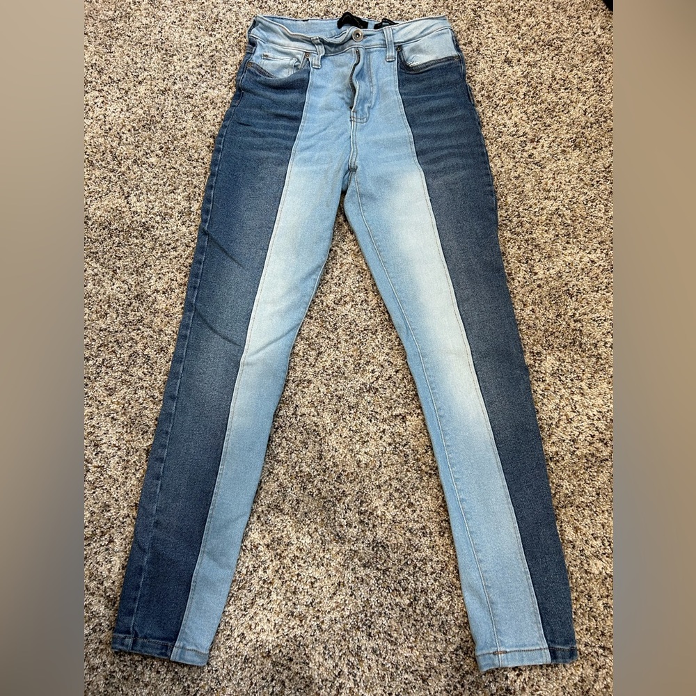 Kendall & Kylie Split-Dye Skinny Jeans